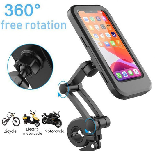 Waterproof Magnetic Bike & Cycle Mobile Holder – Large Size 360° Rotating Mount with Box Packing**