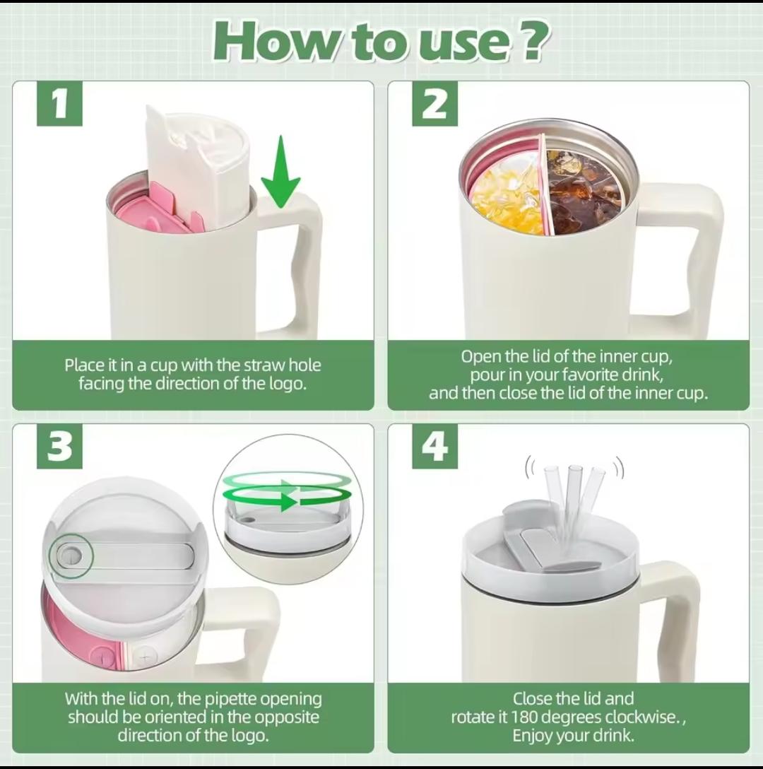 2-in-1 Silicone Cup Divider for Stanley Tumbler