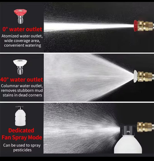 ``` Cordless Water Pressure Washer Gun with Battery ```