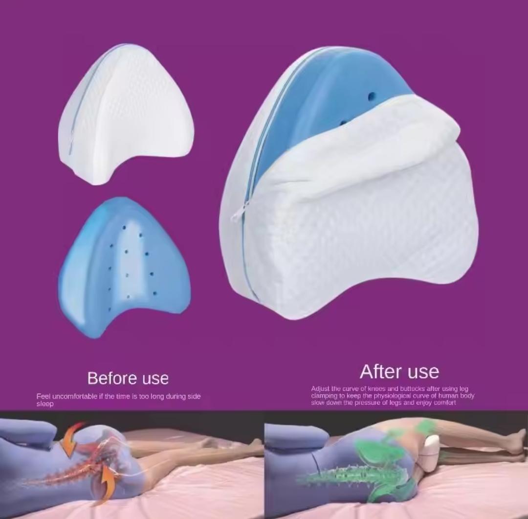 Leg Support Pillow Suitable For Traditional Leg Contours, Washable Zipper, Lightweight and Soft