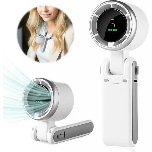 F640 3-in-1 Foldable Portable Turbo Fan  5-Speed High-Power Cooling Fan with Box