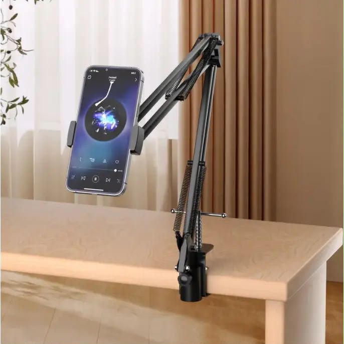 Metal Overhead Articulating ArmAdjustable Cell Phone HolderWith Box Packing