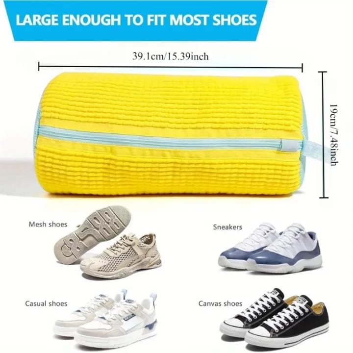 **Premium Durable Shoe Washing Machine Zipper Bag – Protective Shoe Laundry Bag for All Shoes