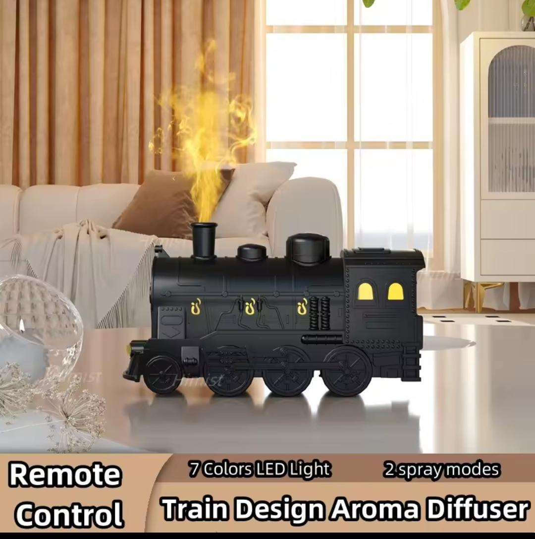 🚂 Vintage Train Humidifier – Powerful Mist & Ultra-Quiet Operation