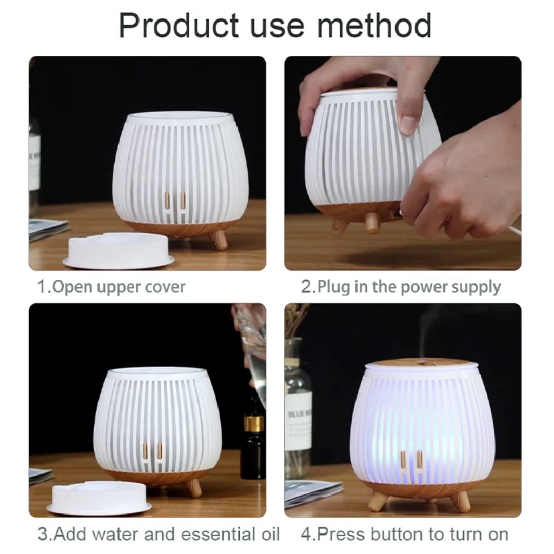 Bird Cage Hollow Ultrasonic Aromatherapy Humidifier & Essential Oil Diffuser