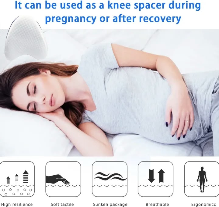 Leg Support Pillow Suitable For Traditional Leg Contours, Washable Zipper, Lightweight and Soft