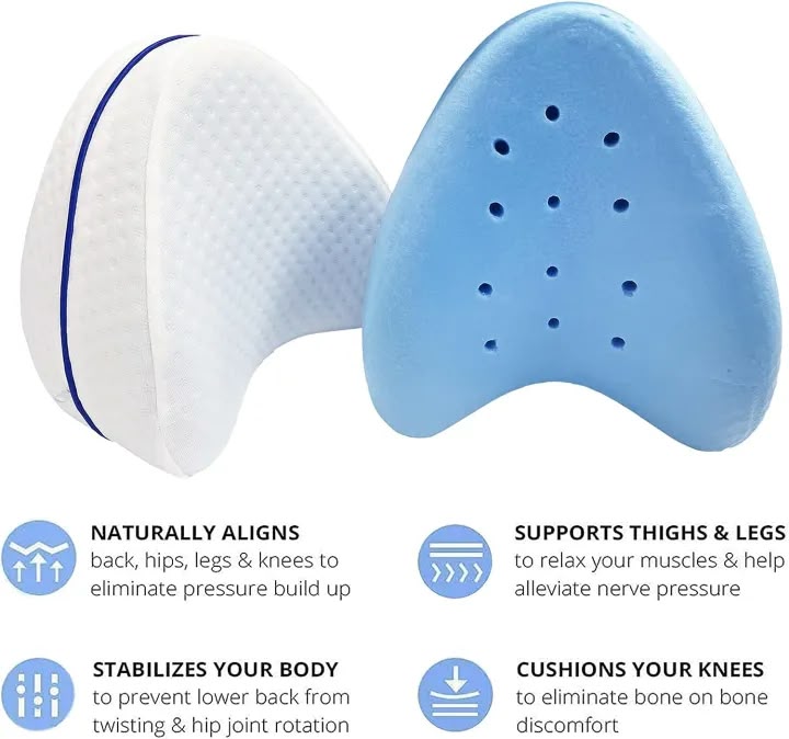 Leg Support Pillow Suitable For Traditional Leg Contours, Washable Zipper, Lightweight and Soft